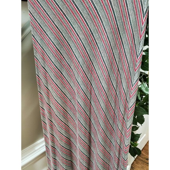 Sophi Max Women's Multicolor Striped Rayon A-Line Casual Long Skirt Size Small - Picture 3 of 12